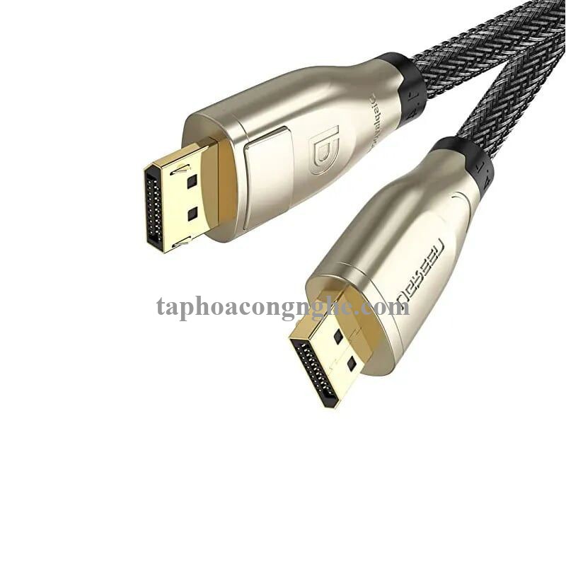 Ugreen 60844 3m cáp dp ra displayport 1.4 version hợp kim bọc lưới chống nhiễu màu đen DP112 30060844